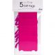 Pack of 5 Tags - Fuchsia