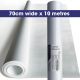 10M x 70CM Roll Wrap Kraft White
