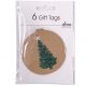 Pack of 6 Tags - Christmas Tree Craft