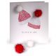 Gift Decorations Red Pom Poms