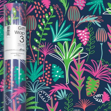 3M x 70CM Roll Wrap Neon Tropical