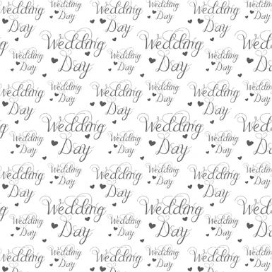 Wedding Script Foil Flat Wrap
