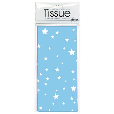 Tissue Baby Stars Blue