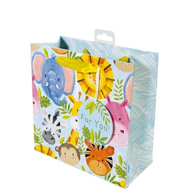 Gift Bag Medium Square Heads & Tails