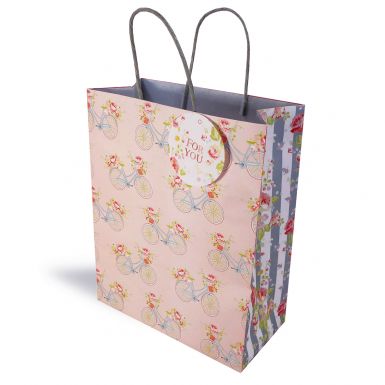 Gift Bag Large Julie Dodsworth Pink Bikes