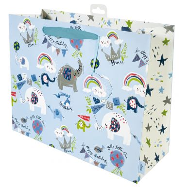 Gift Bag Carrier Baby Bunny Blue