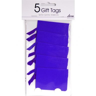 Pack of 5 Tags - Violet