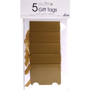 Pack of 5 Tags - Gold