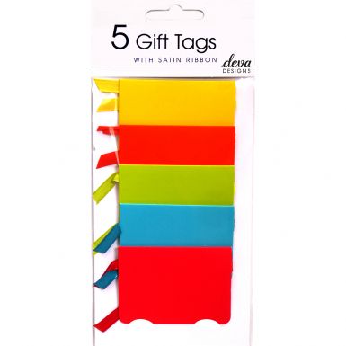 Pack of 5 Tags - Brights
