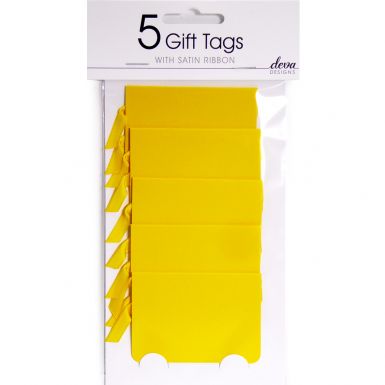 Pack of 5 Tags - Yellow