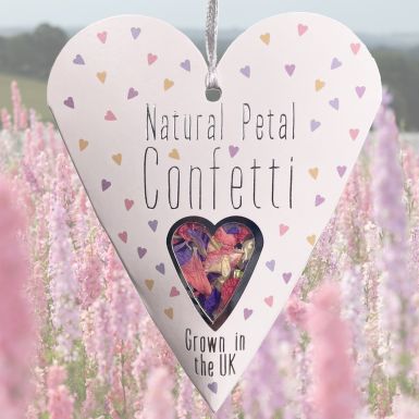 Natural Petal (UK Grown) Heart Pack Confetti