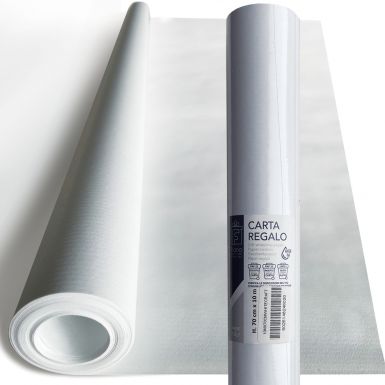 10M x 70CM Roll Wrap Kraft White