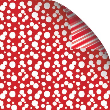 Gift Wrap - Red Polka 