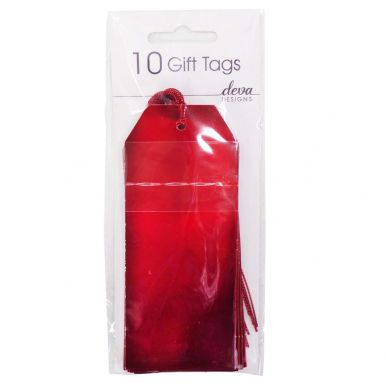 Pack of 10 - Large Parcel Red Foil