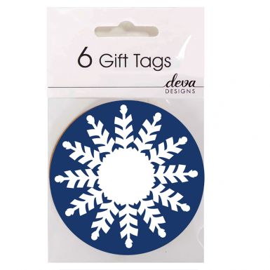 Pack of 6 Tags - Snowflake