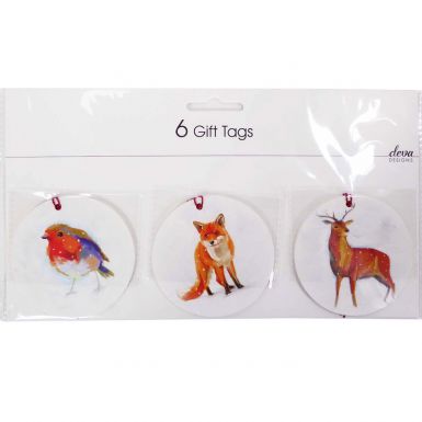 Pack of 6 Tags - Winter Animals