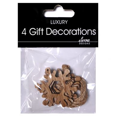 Gift Decoration Wooden Snowflakes
