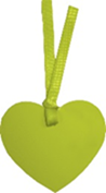 Heart Tags - Chartreuse