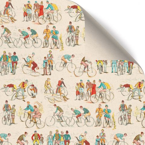 Gift Wrap Vintage Bikes