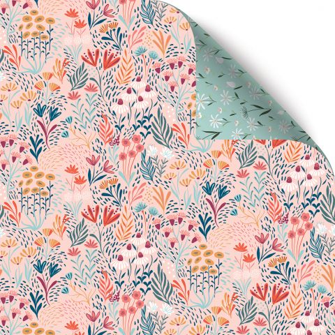 Gift Wrap Boho Coral