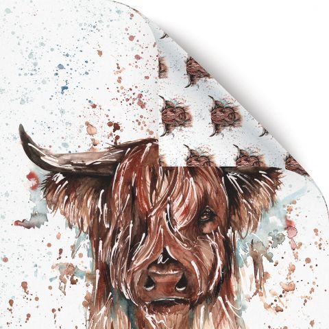Gift Wrap Meg Hawkins Highland Cow