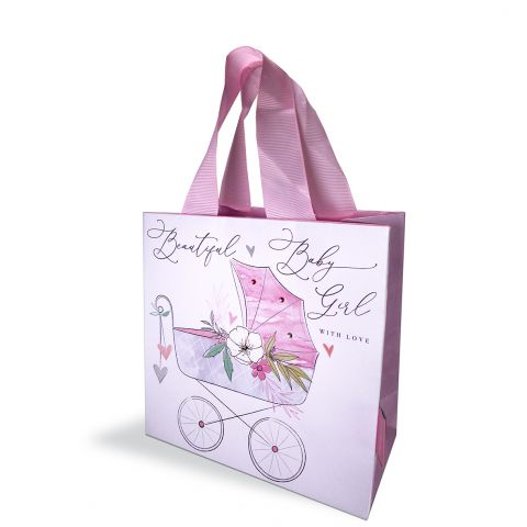 Gift Bag Small Katie Phythian Pram Pink