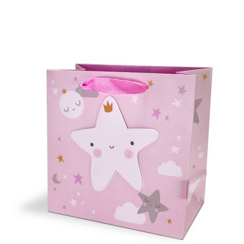 Gift Bag Medium To the Moon Pink