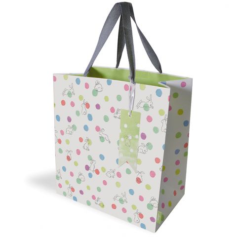 Gift Bag Large Polka Dot Bunnies