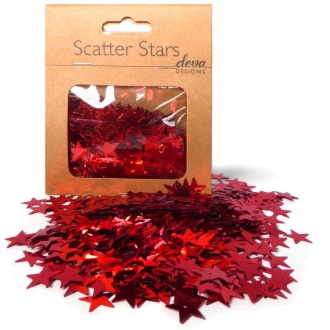 Scatter Star Red Confetti