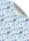 Gift Wrap Baby Bunny Blue